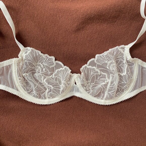 Ysé Source d'amour Half-cup bra Ivory 34A- Made in France - Picture 3 of 7